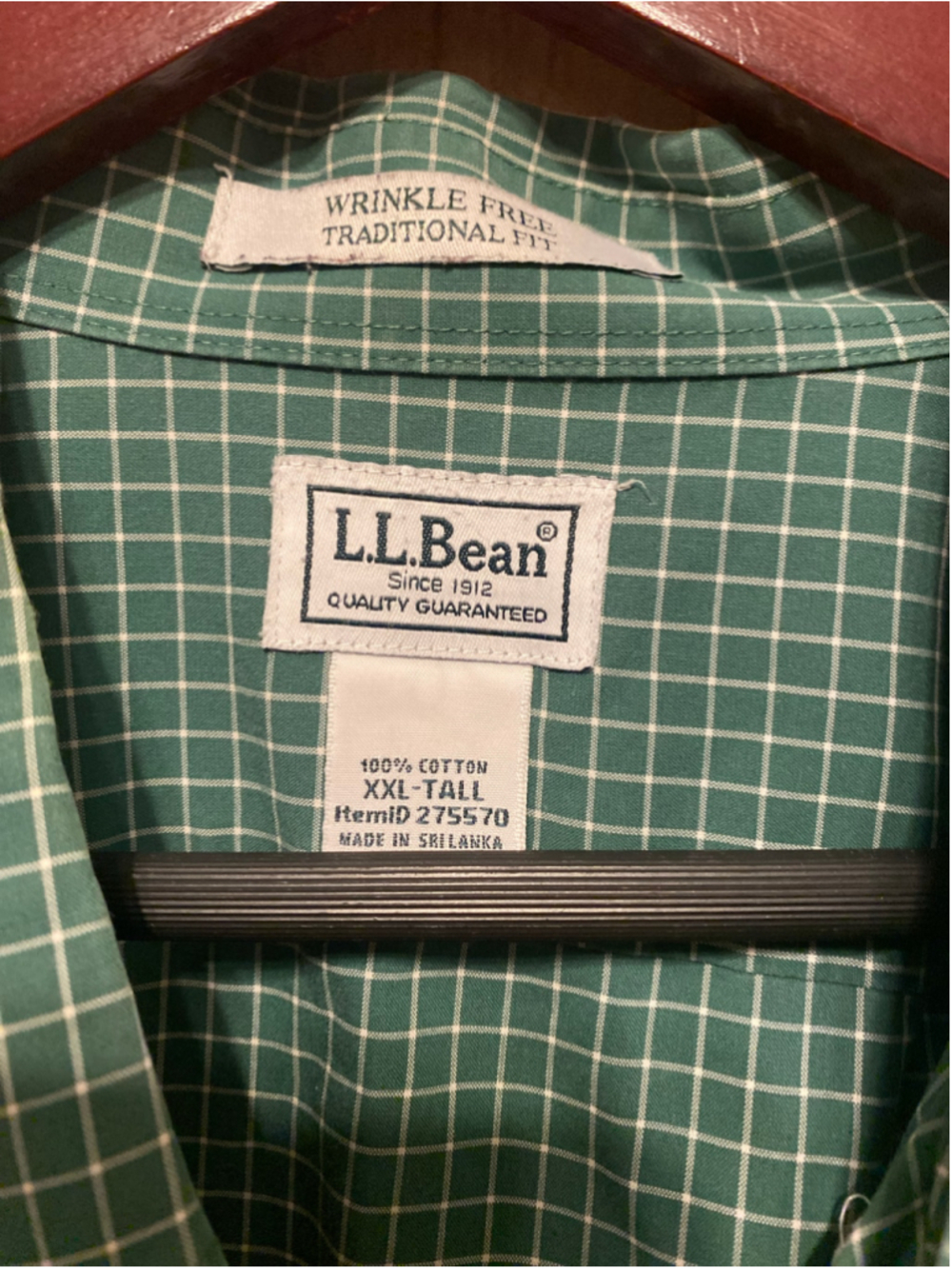 L.L.Bean XXL Tall bundle of 3 men’s Casual Button Down Shirts plaid - Picture 3 of 16